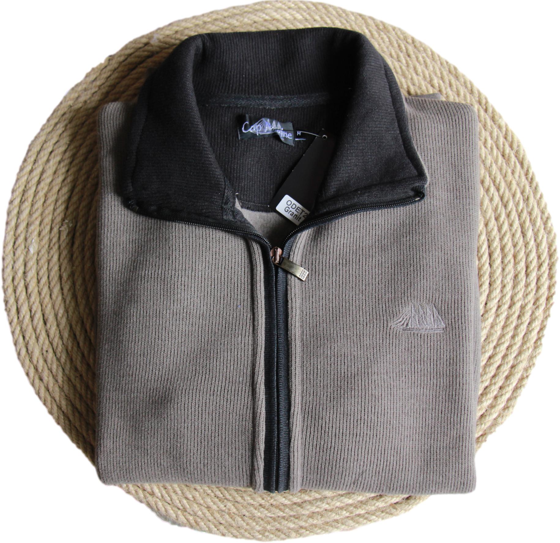 Gilet zippe homme marine taille l - Vêtements